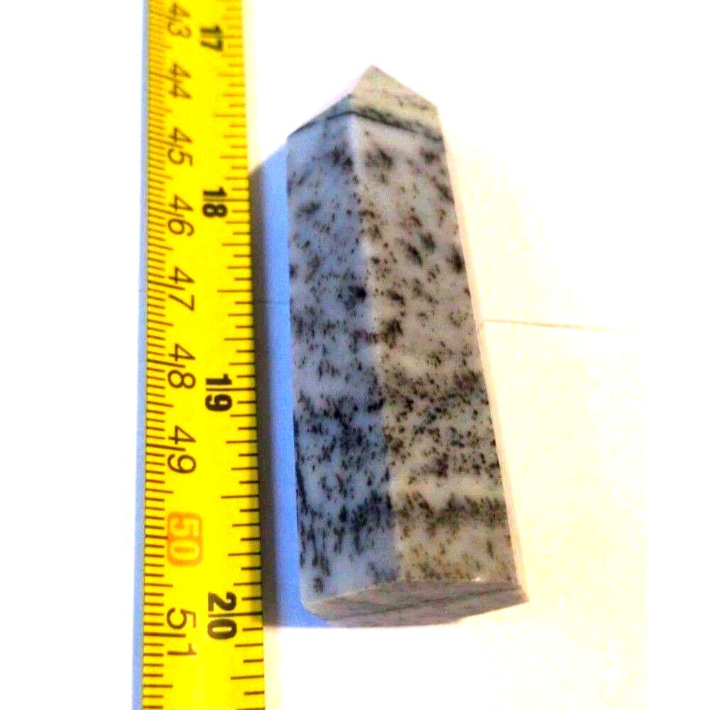 DENDRITIC PICTURE STONE TOWER - Mineral Point Painting Crystal Jasper Wand